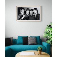 Постер "34;Просто Постер "34; The Beatles - Портрет 50x70 в раме Металл
