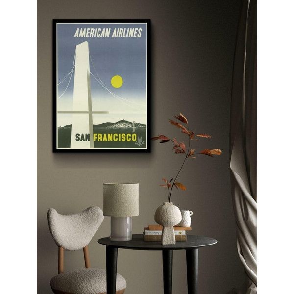 Плакат "34;Просто Постер "34; American Airlines 90x120 в подарочном тубусе 378571495151