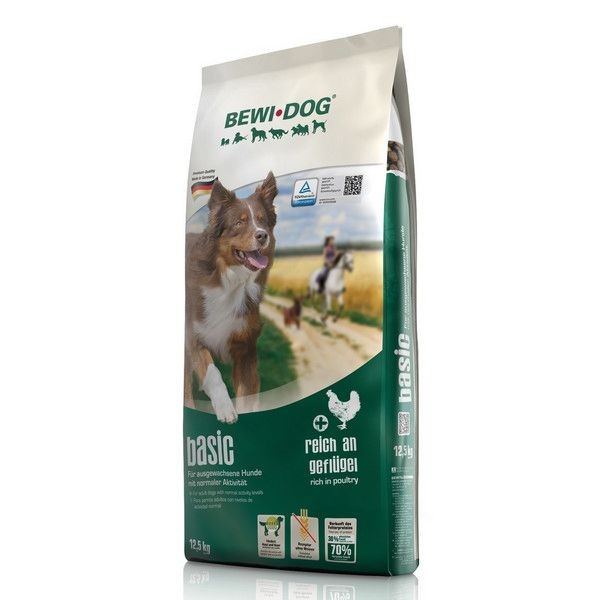 Сухой корм для собак с нормальным уровнем активности BEWI DOG Basic 12.5 кг