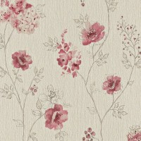 Обои флизелиновые Rasch Amelie коричневые 0.53 м 573428