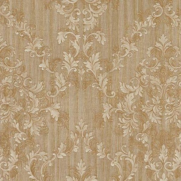 Обои флизелиновые Zambaiti Decorato жёлтые 1.06 м M41120