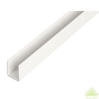 U-Профиль ПВХ 12x10x1x2000 мм, белый
