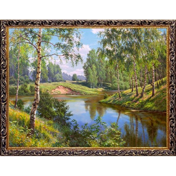 Картина на холсте Русская коллекция Лето, 68х88 см