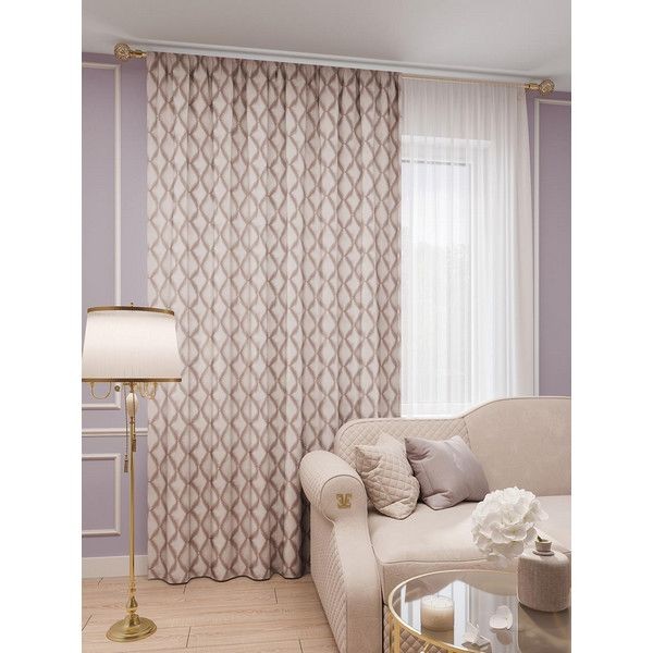 Штора Legrand Марсель 150х260 см, цвет латте