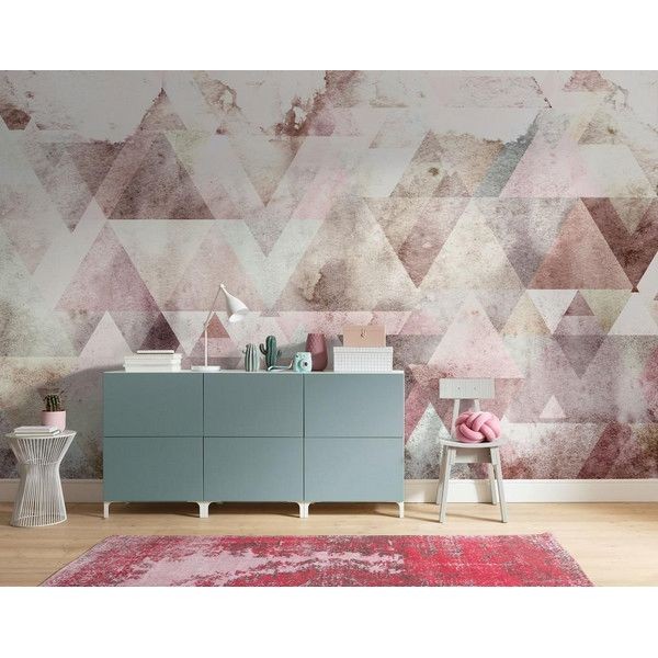 Фотообои KOMAR Triangles Blue P018B-VD4 400х250 см