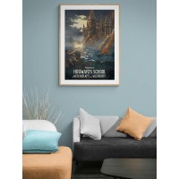 Постер "34;Просто Постер "34; Гарри Поттер - Хогвартс 90x120 в подарочном тубусе Металл