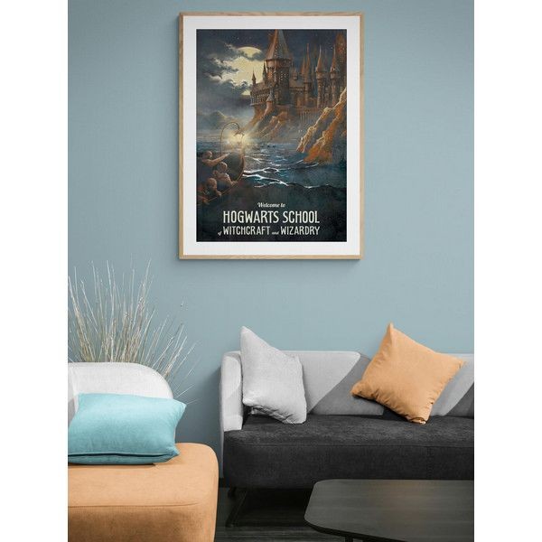 Постер "34;Просто Постер "34; Гарри Поттер - Хогвартс 90x120 в подарочном тубусе Металл