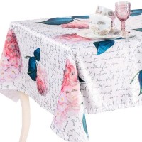 Скатерть Myatashop Гортензия 34.59.56.6, 155х155 см