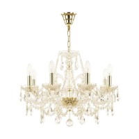 Люстра потолочная Bohemia Ivele Crystal 105.8.195.G E14 8 ламп 16 м²