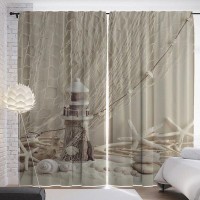 Комплект штор JoyArty Маяк с декорациями p_9000, 290х265 см