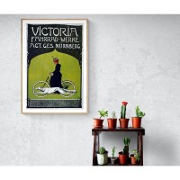 Постер Просто Постер Винтажная реклама велосипедов Victoria 40х50 см