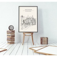Плакат "34;Просто Постер "34; Амстердам 90x120 в подарочном тубусе 964110557101