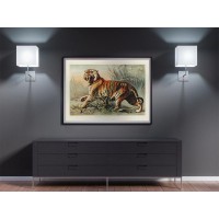 Плакат "34;Просто Постер "34; Бенгальский тигр 90x120 в подарочном тубусе 190598916041