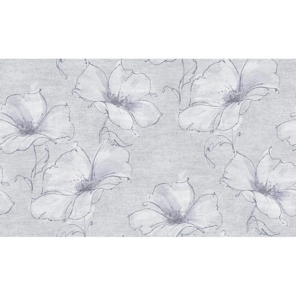 Обои флизелиновые Solo Fleur серые 1.06 м E37005