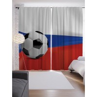 Штора JoyArty Футбольная Россия p_69826684_145x265, 265 см