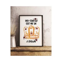Постер ПростоПостер Billie Eilish Crown 806172647367, 50х70 см
