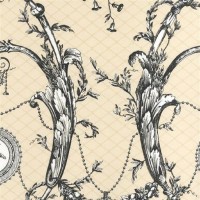 Виниловые обои York Wallcoverings бежевые AH4756 0.68 м
