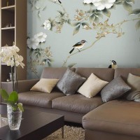 Фотообои Urban Style Птицы в цветущем саду UST3089 300х270 см