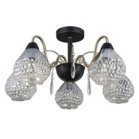 Люстра потолочная Seven Fires Vernole SF4009/5C-BK-AB E14 5 ламп 15 м²