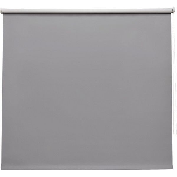 Штора рулонная блэкаут Inspire Santos 140x175 см серая
