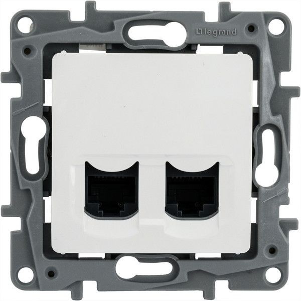 РОЗ 2ХRJ45 5Е UTP БЕЛ ETIKA
