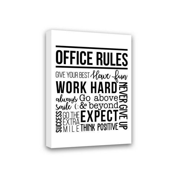 Картина Симфония Office rules МТ-039, 40х30 см