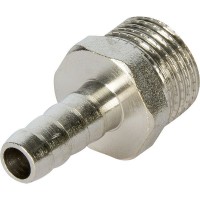 Штуцер газовый Ростерм, 1/2 "34; НР х 10 мм для шланга, латунь/сталь