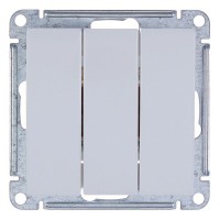 Выключатель встраиваемый Schneider Electric W59 3 клавиши, цвет белый