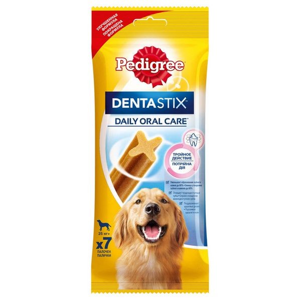 Лакомство для собак крупных пород Pedigree DentaStix, 270г