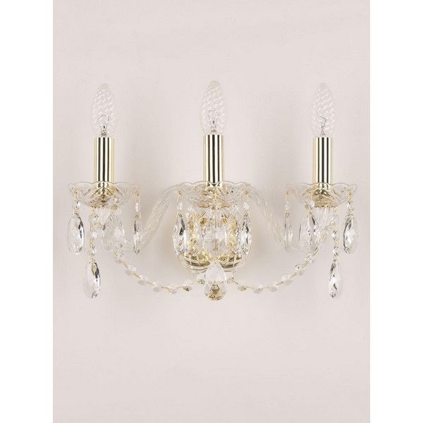Настенный светильник Bohemia Ivele Crystal 101B.3.141.G E14 цвет золотой