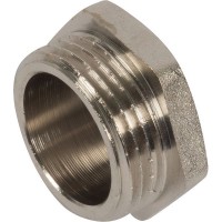 Пробка Valtec, наружная резьба, 1 "34;, никелированная латунь