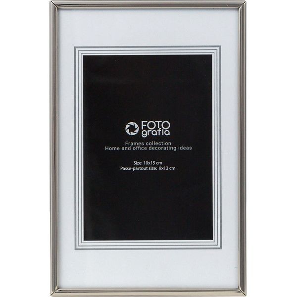 Рамка 10x15 см, цвет серебристый