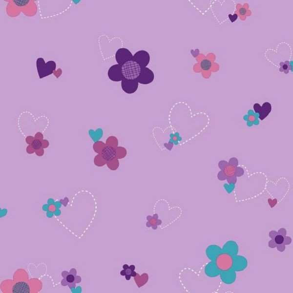 Виниловые обои York Wallcoverings фиолетовые DS7680 0.52 м