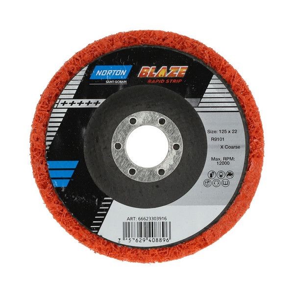 Диск зачистной Norton Rapid Blaze, 125x22 мм