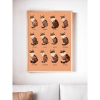 Плакат "34;Просто Постер "34; Коты 90x120 в подарочном тубусе 322777112731