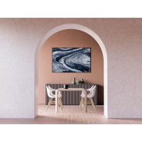 Плакат "34;Просто Постер "34; Синяя раморная краска 90x120 в подарочном тубусе 625937923181