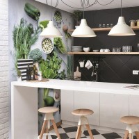 Фотообои Urban Style Кухня, весенняя зелень UST0236 200х270 см