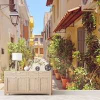 Фотообои Urban Style Улочка на Крите UST3034 300х270 см