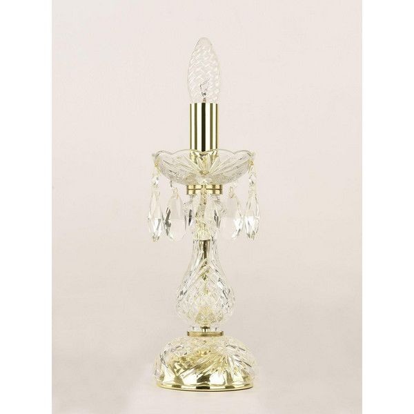 Лампа настольная Bohemia Ivele Crystal 101L.1-27.G E14 цвет золотой
