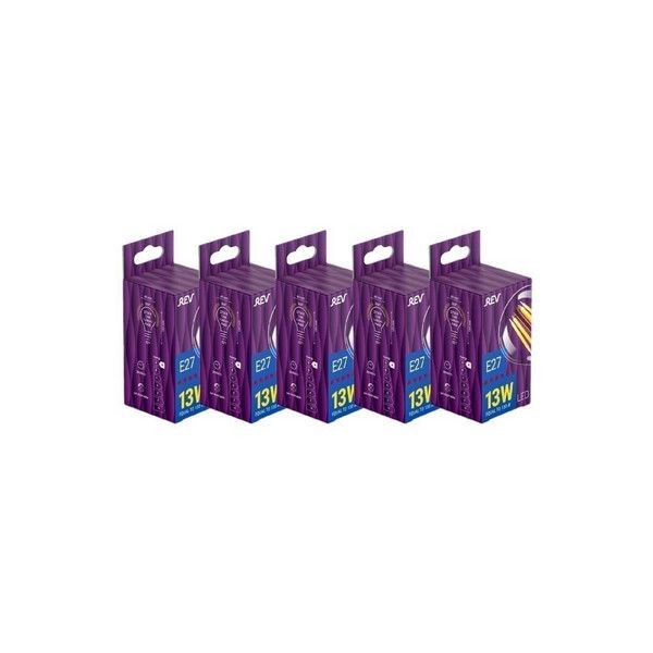 Лампа светодиодная (комплект 5 шт.) REV FILAMENT A60, E27, 13W, 2700K, DECO Premium, 32479 9