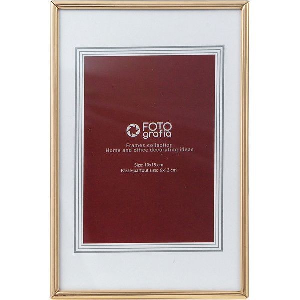 Рамка 10x15 см, цвет золотой