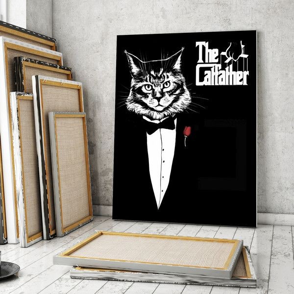 Плакат "34;Просто Постер "34; Catfather 90x120 в подарочном тубусе 110607352951