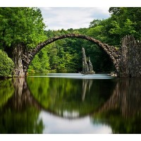 Фотообои Divino Decor Арочный мост D-047 300х270 см