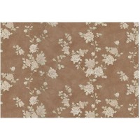 Обои флизелиновые Zambaiti Decorato коричневые 1.06 м M41101