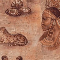 Обои виниловые Rasch Tiles & More 2010 коричневые 0.53 м 816310