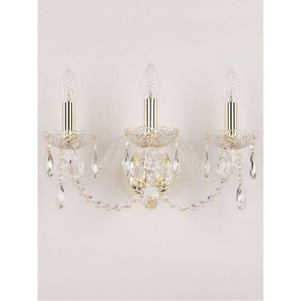 Настенный светильник Bohemia Ivele Crystal 101B.3.165.G E14 цвет золотой