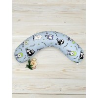 Подушка AmaroBaby для беременных Совы 170х25 см, холлофайбер