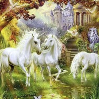 Фотообои Divino Decor Единороги C-369 300х238 см