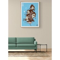 Постер "34;Просто Постер "34; The Beatles - Афиша 40x50 в раме Металл