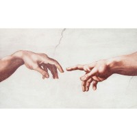 Картина на холсте «Сотворение Адама» 60x100 см